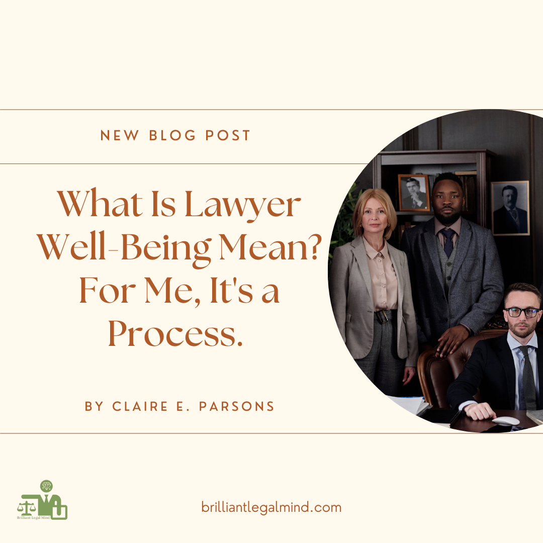 What Does Lawyer WellBeing Mean? For Me, It’s a Process.